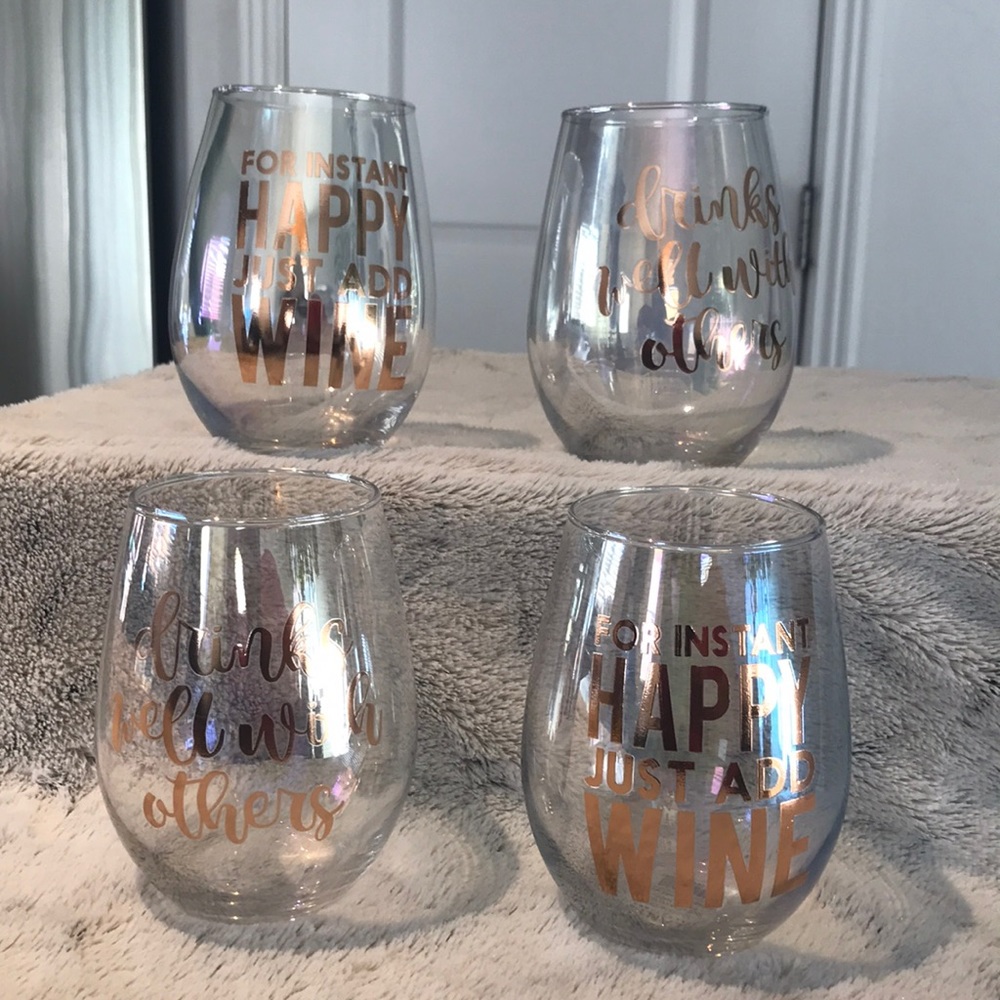 SLANT COLLECTIONS set of 4 (20 oz) wine glasses 💝